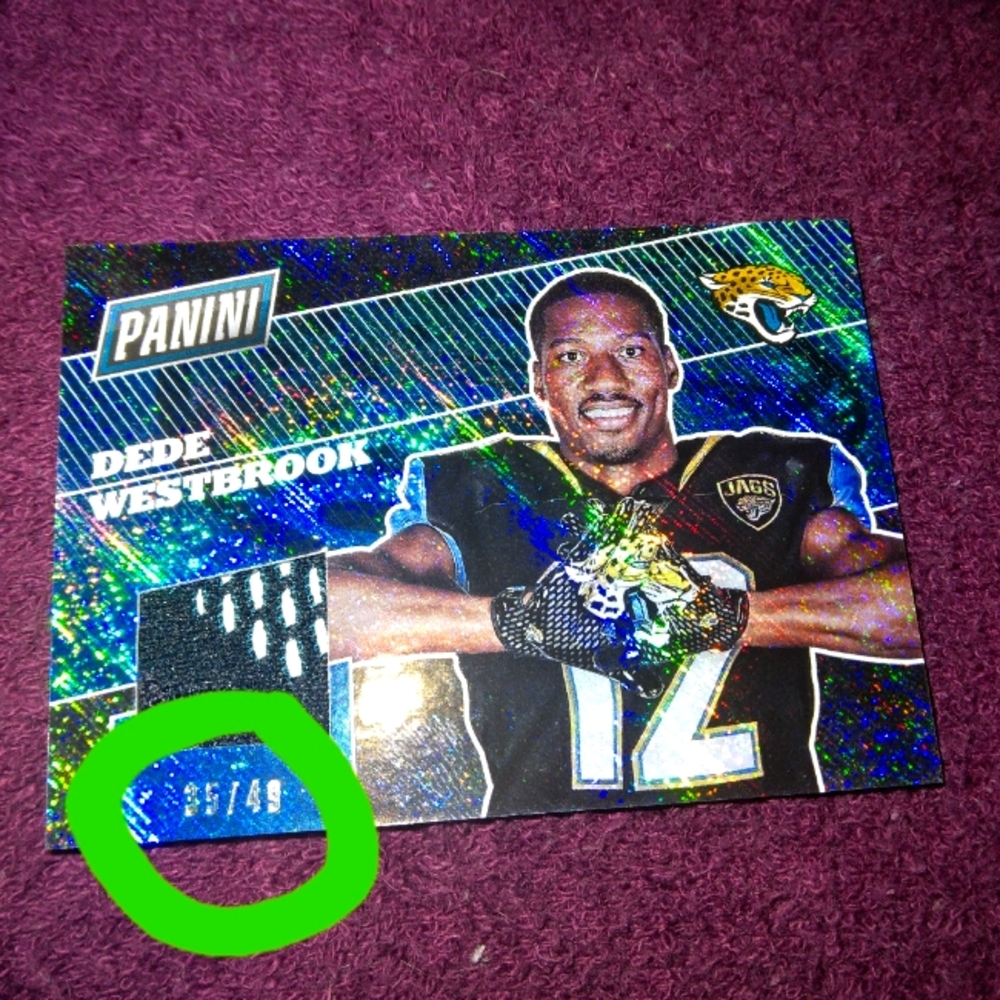 2017 PANINI - THE NATIONAL DEDE WESTBROOK PATCH CARD #35/49